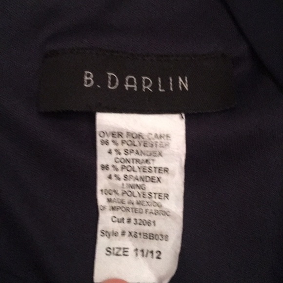 Navy/ white B. Darlin dress - Picture 2 of 3